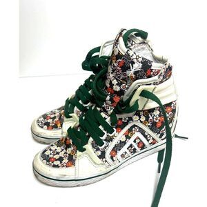 adidas gazelle silver green womens Adidas High Top Wedge Sneakers Black Leopard Print Canvas Size 7 –  Celebrity Owned